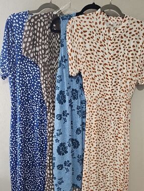 Bundle Of 4 Midi Dresses Size 16 XL. In Excellent Condition